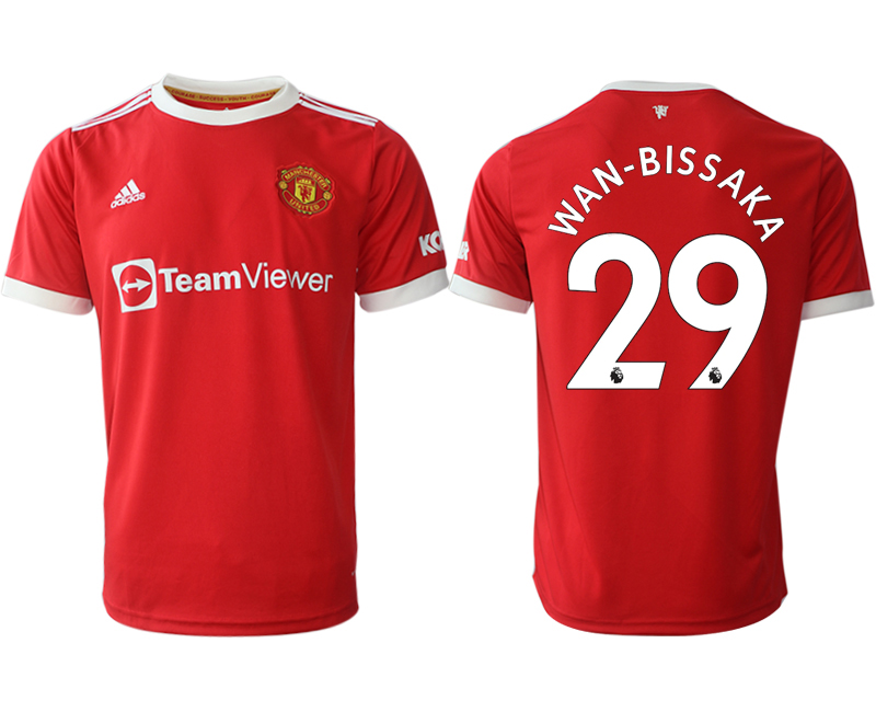 Men 2021-2022 Club Manchester United home red aaa version #29 Adidas Soccer Jersey
